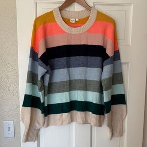 Gap striped sweater women’s large